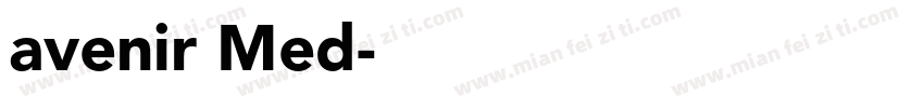 avenir Med字体转换